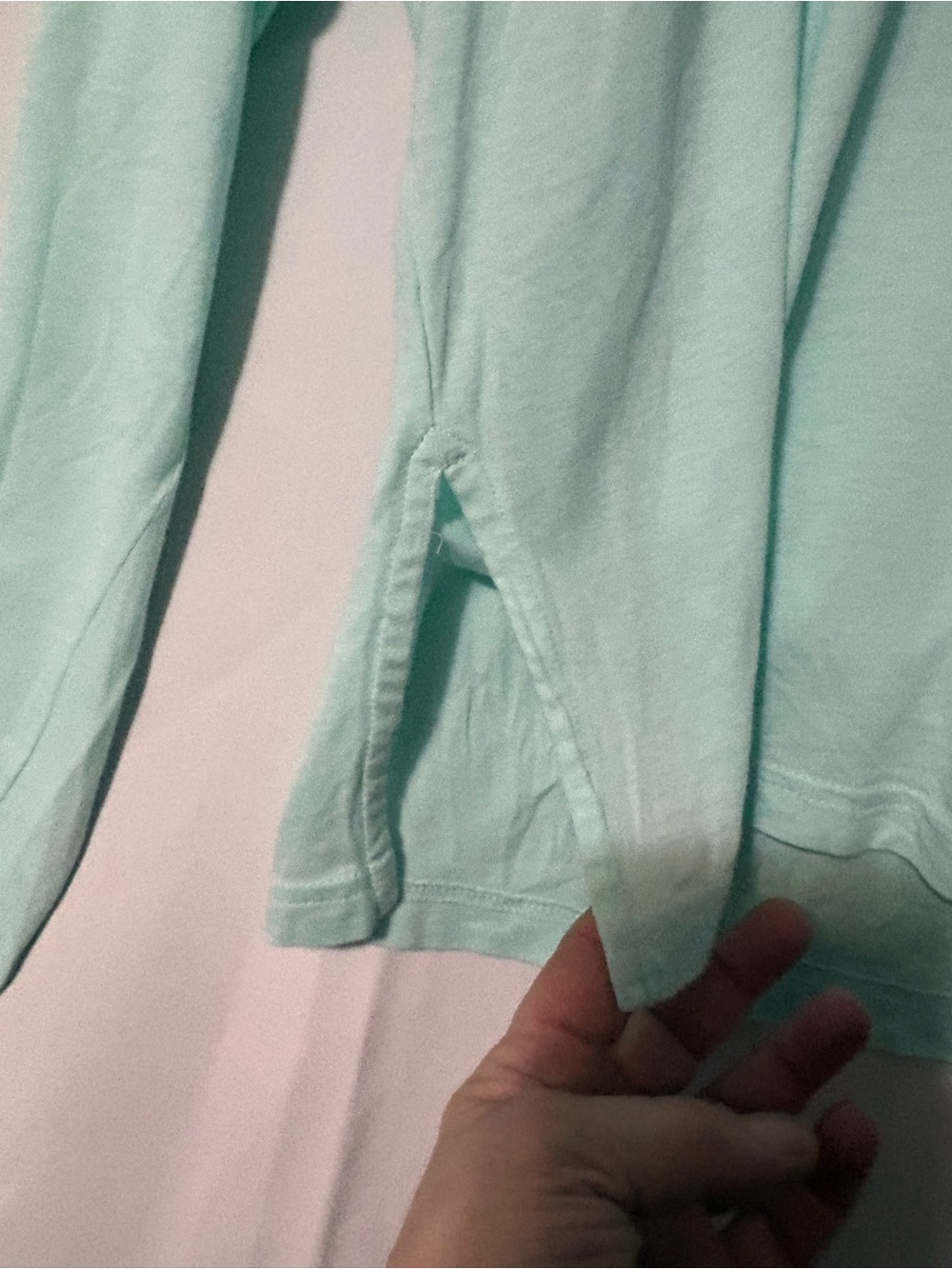 Puma Light Mint Pullover with White Logo Trim #2130 - Picture 3 of 8